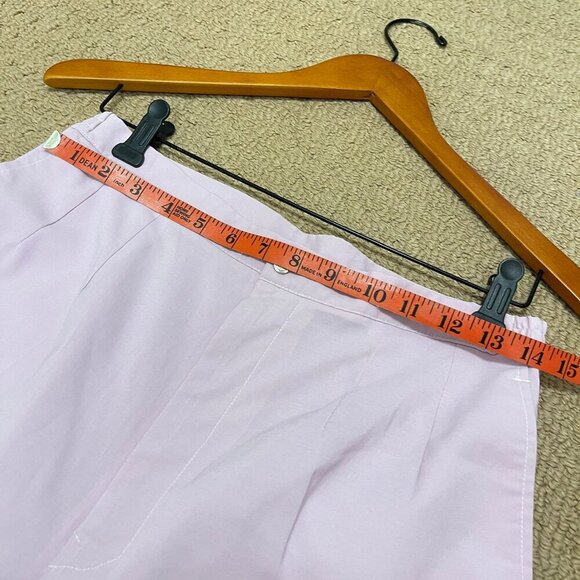 Vintage High-Waisted Zipper Button Trousers Lavender Pink - Picture 9 of 9